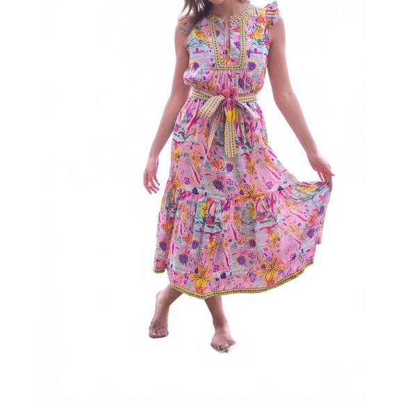 knee length dresses for ladies Bell by Alicia Bell Holiday Midi Dress  White Chocolate Couture